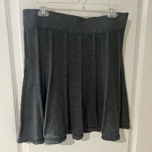 CAbi gray sweater skirt